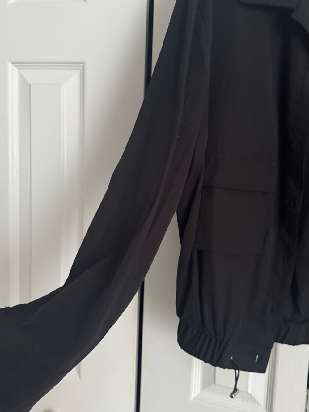 Black Button-Front Jacket - Extra Large - Picture 4 of 10